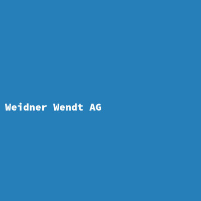 Weidner Wendt AG