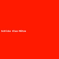Schicke Glas-Mütze