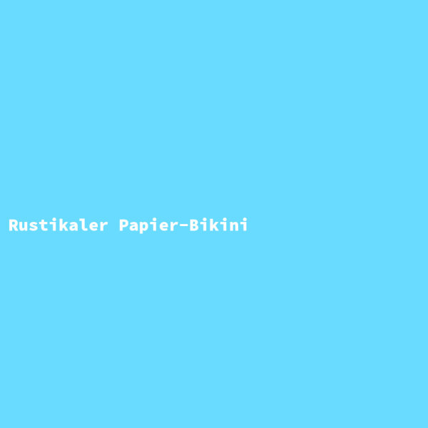 Rustikaler Papier-Bikini