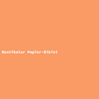 Rustikaler Papier-Bikini