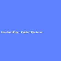 Geschmeidiger Papier-Rasierer