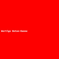 Wertige Beton-Kanne