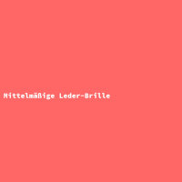 Mittelmäßige Leder-Brille