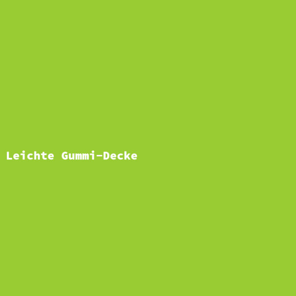 Leichte Gummi-Decke
