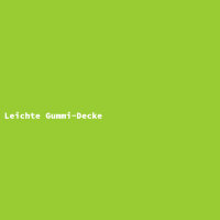 Leichte Gummi-Decke