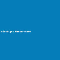 Günstiges Wasser-Auto
